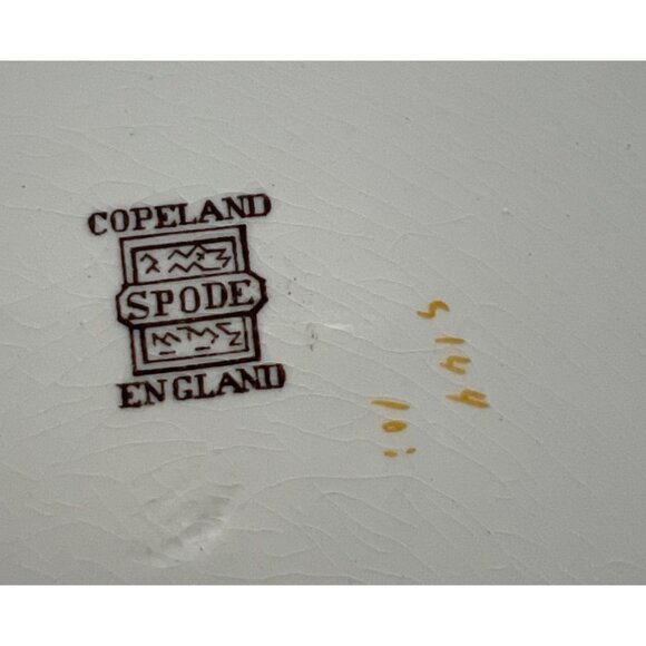 Set Of 6 Vintage Spode Copeland Floral Embossed Salad Plates 7" Made In England - Picture 3 of 5